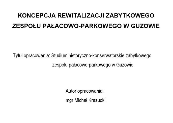 Guzow.studium historyczne