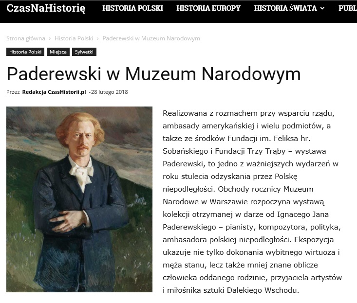 Paderewski w Muzeum Narodowym