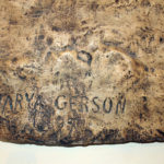 Podpis Marii Gerson na płaskorzeźbie z 1897 r.